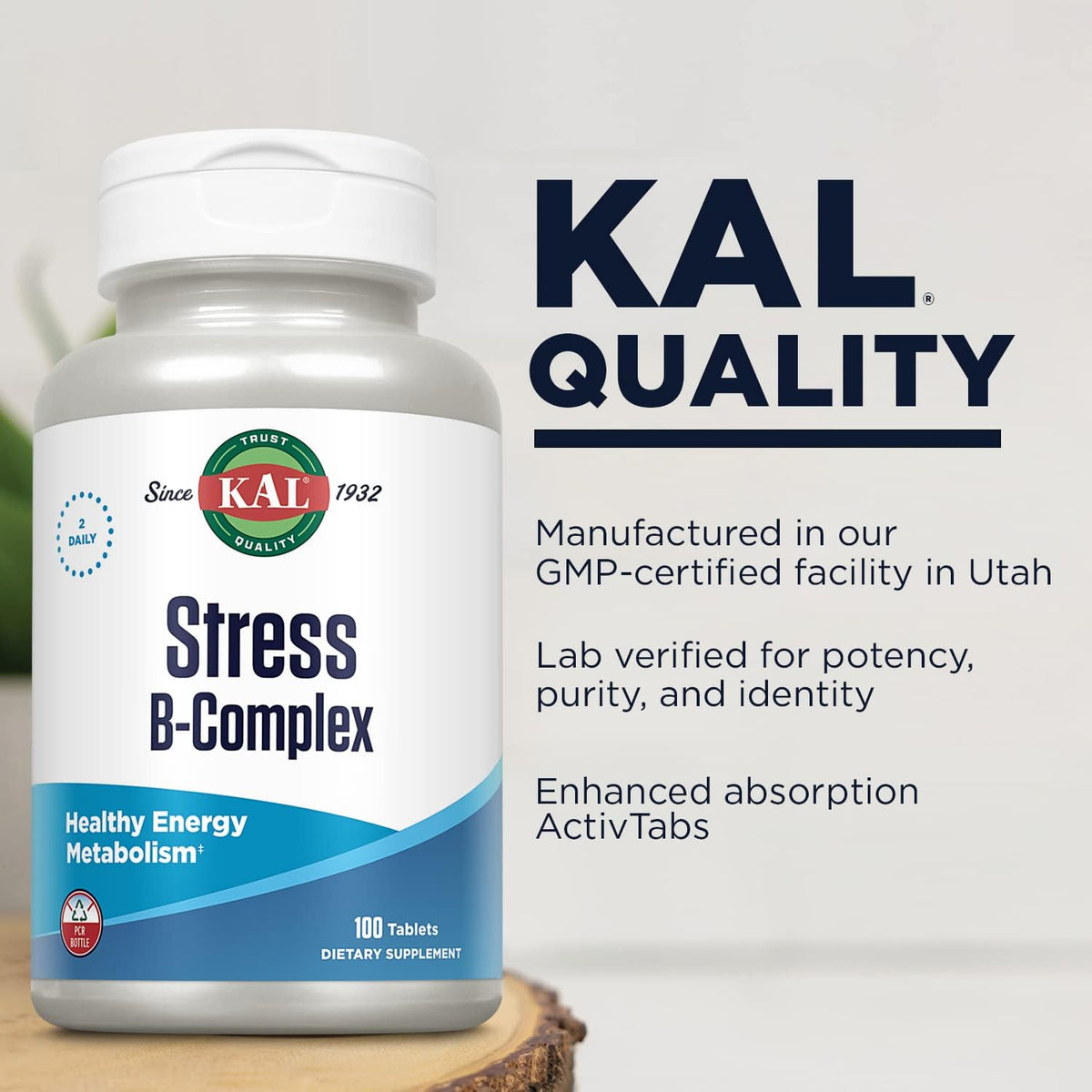 KAL Stress B Complex – B Vitamin Supplement for Energy, Stress and Immune Support - görsel 4