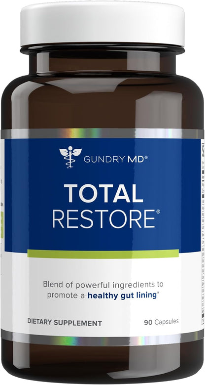 Gundry MD Total Restore - Gut Health Supplement for Digestive Wellness - 90 Capsules