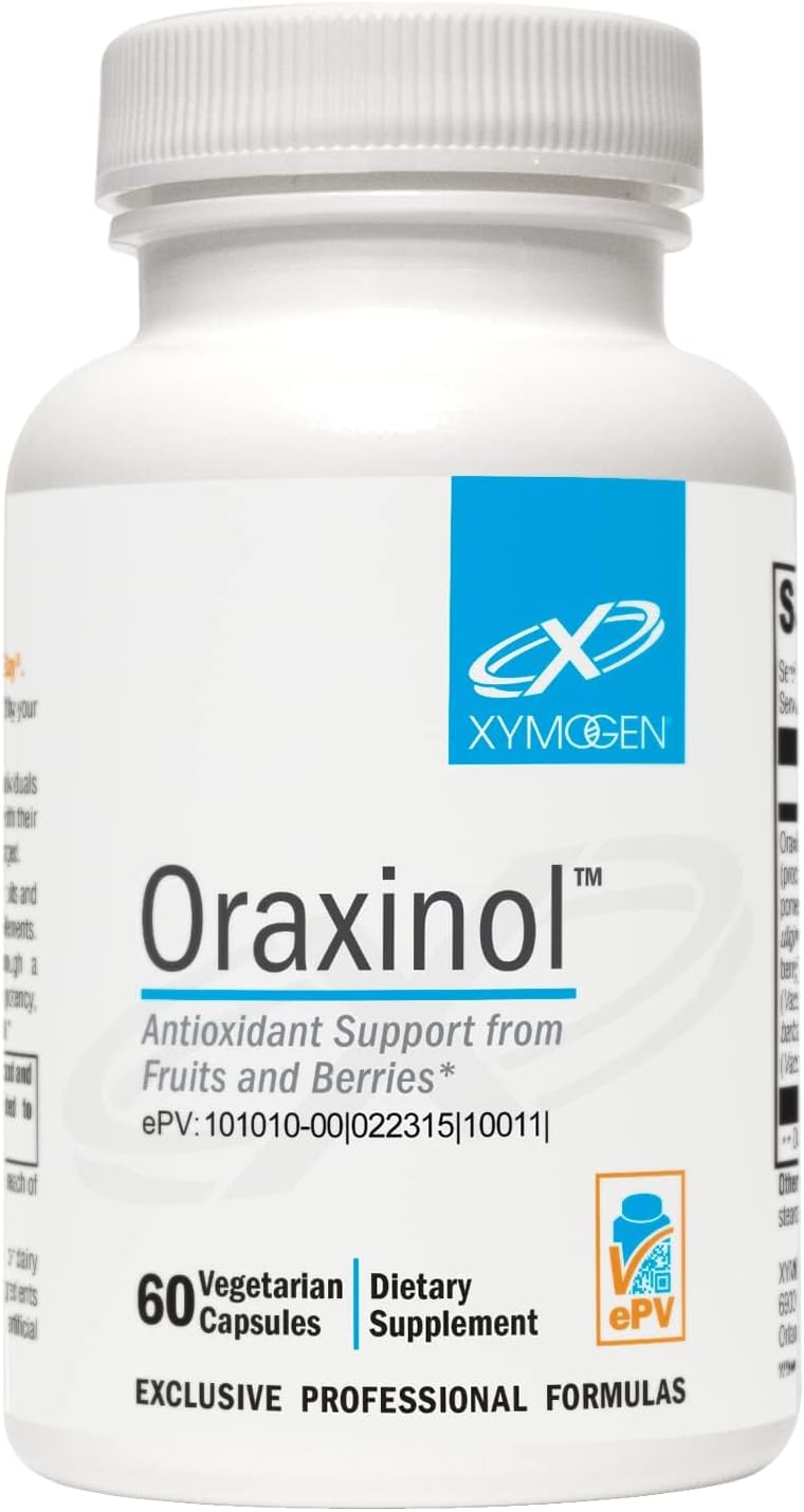 XYMOGEN Oraxinol - Proprietary Fruit & Berry Extract Blend - Cardiovascular & Vascular Health Support - Vegetarian, Gluten-Free & Non-GMO - 60 Capsules - görsel 1