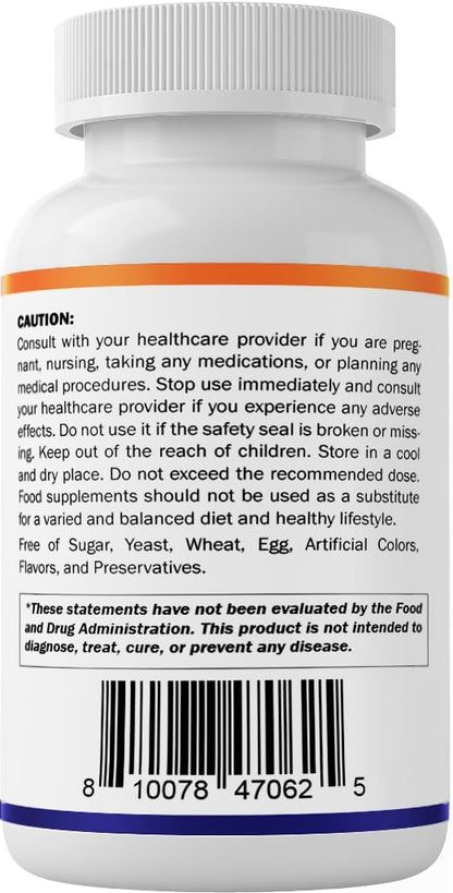 Vitamatic Folic Acid 5 mg (5,000 mcg) - 240 Vegetarian Tablets (2 Pack of 120)