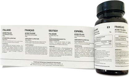 Folic Acid Tablets 400 mcg - 400 Vegan Vitamin B9 Tablets | 13 Month Supply | Vitamin B9 Pregnancy Support | UK Made – Prowise