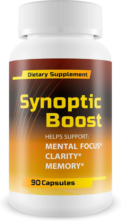 Synoptic Boost Nootropic Food Supplement - Memory, Focus & Mental Clarity Formula