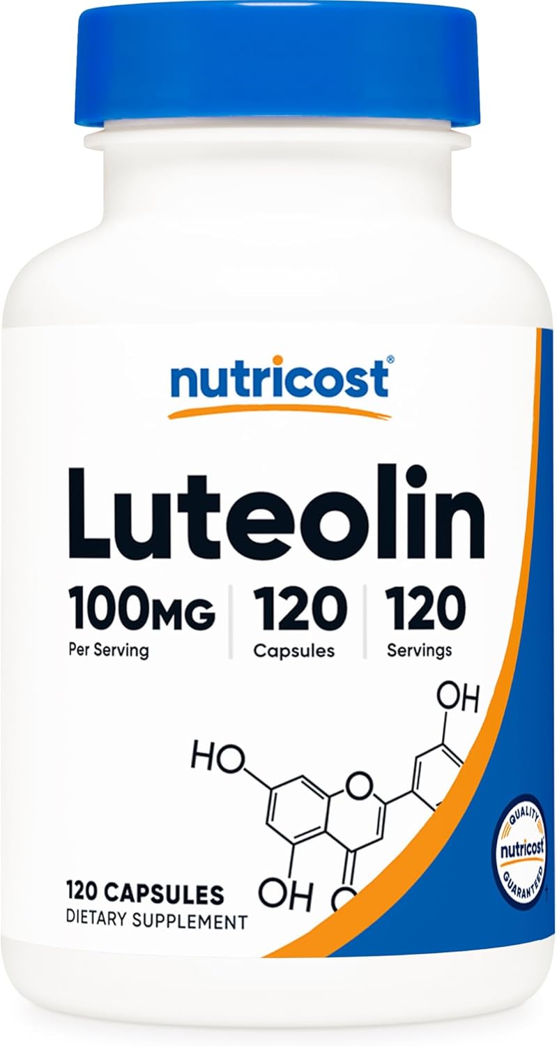 Nutricost Luteolin 100mg, 120 Capsules - Vegetarian & Non-GMO - görsel 1
