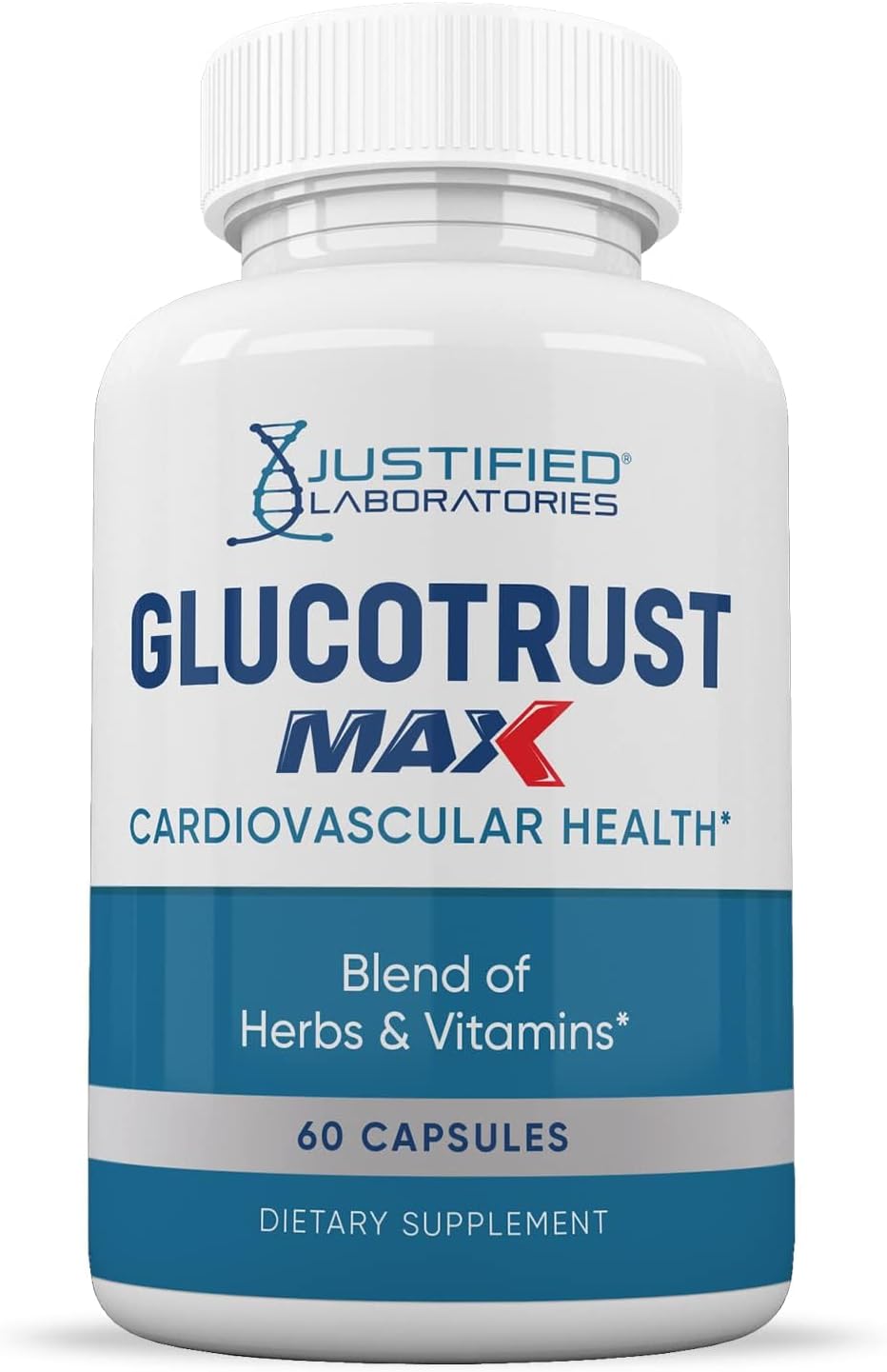 Justified Laboratories Glucotrust Max 1295mg Formula – Blood Sugar Support Supplement, 300 Capsules - görsel 4