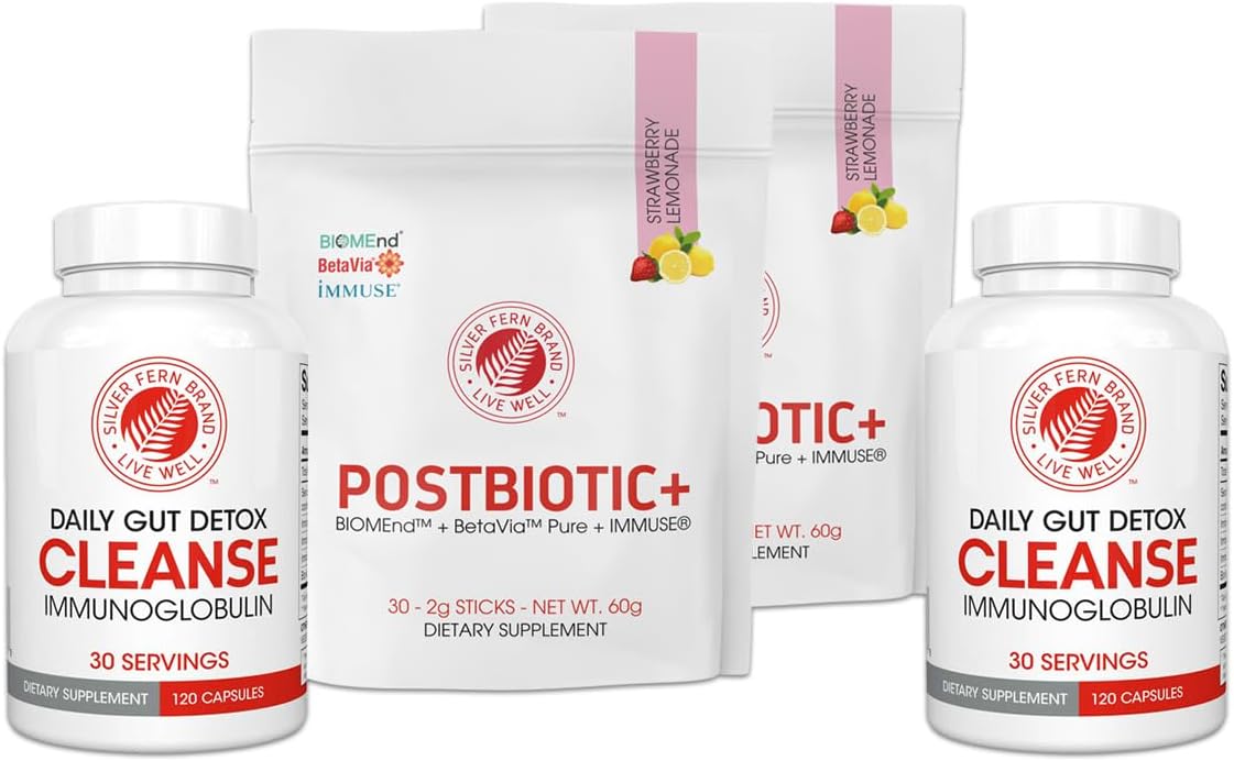 Silver Fern Cleanse - Daily Gut - 120 Capsules - 30 Day Supply - görsel 9