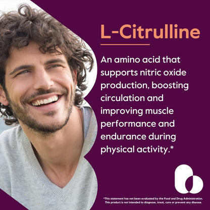 BESTVITE L-Citrulline 750mg per Capsule – 120 Vegan Capsules, Nitric Oxide Support