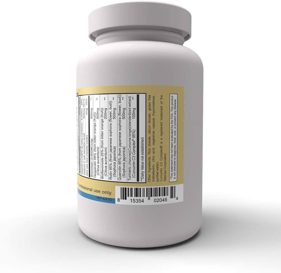 Priority One Vitamins Enflam High Strength Bioflavonoid Combination - 90 Vegetarian Capsules - görsel 4
