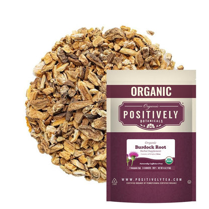 Organic Positively Botanicals Company, Burdock Root Herbal Tea, Loose Leaf, 113g