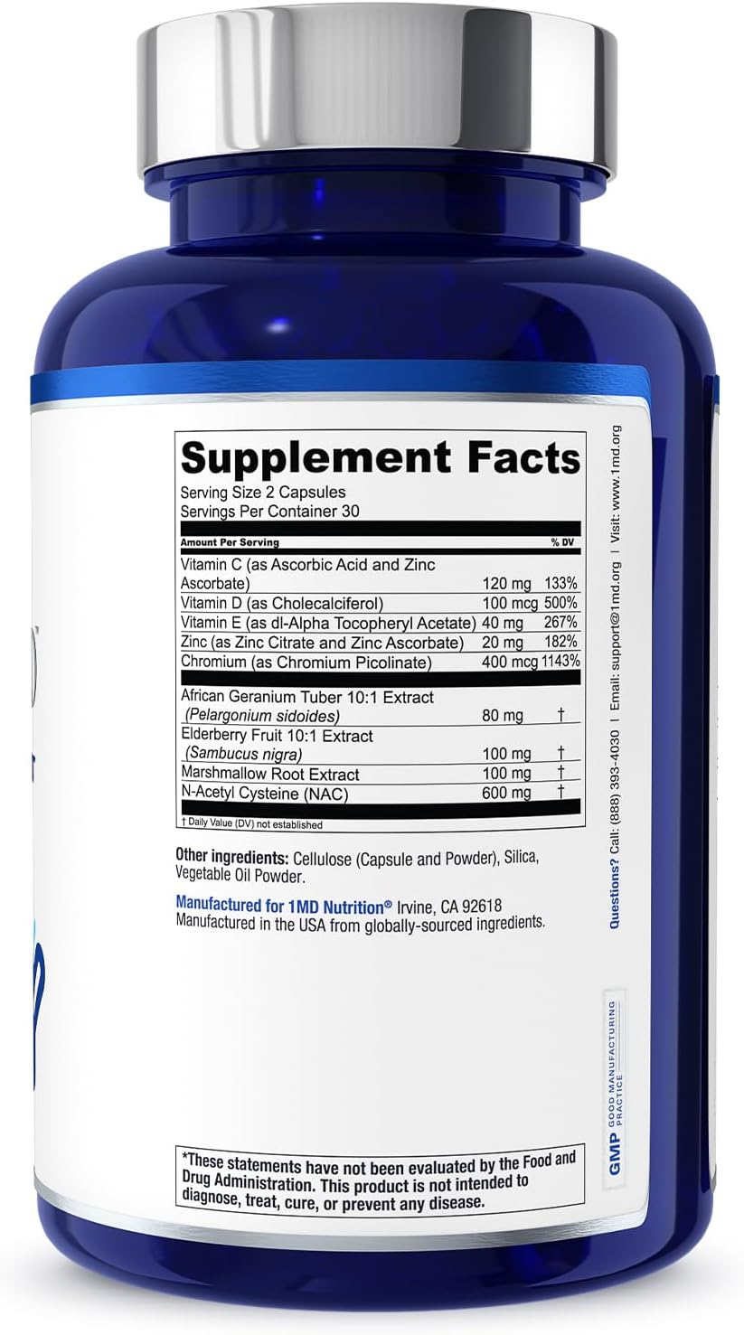 1MD Nutrition BreatheMD – Lung and Respiratory Support Supplement - görsel 6
