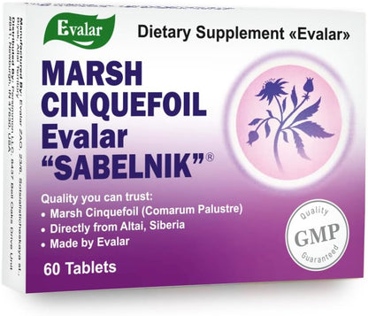 Evalar Marsh Cinquefoil (Comarum Palustre) Tablets - 60