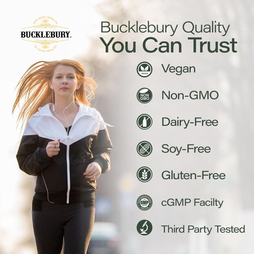 BUCKLEBURY Wild Crafted Irish Sea Moss Gummies - Vegan Multivitamin with Bladderwrack & Burdock Root (60 Gummies) - görsel 3