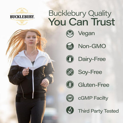 BUCKLEBURY Wild Crafted Irish Sea Moss Gummies - Vegan Multivitamin with Bladderwrack & Burdock Root (60 Gummies)