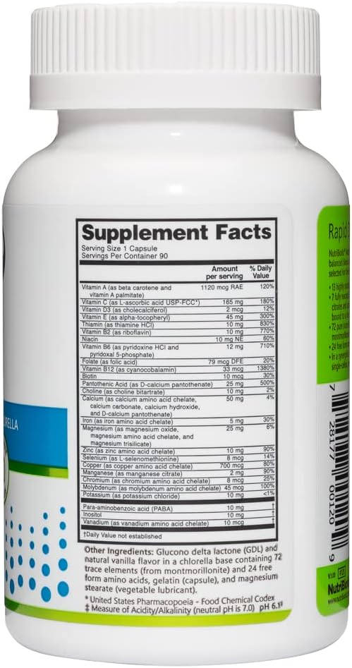 NutriBiotic Multi Vitamins & Minerals, 90 Capsules - görsel 3