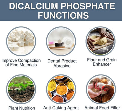Dicalcium Phosphate Anhydrous (DCP) Powder - 25 kg (55 lb) - Food Grade Excipient