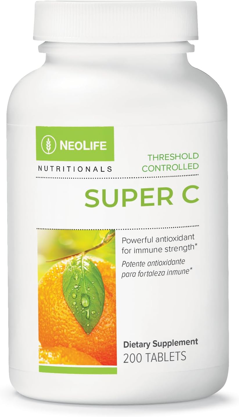 NeoLife Super C - Plant Based Vitamin C Supplement, 430mg with Rutin, Hesperidin & Bioflavonoids, 200 Tablets - görsel 1