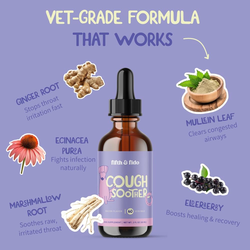 Dog Coughing Remedy - Kennel Cough - Dog Allergy Relief with Natural Formula - Liquid Drops for Fast Throat Soothing - Sneezing Relief for Dogs - Made in USA - görsel 4