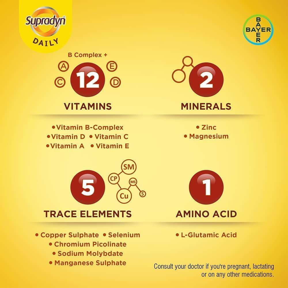 Supradyn Daily Multivitamin Tablets - 150 Tablets - görsel 1