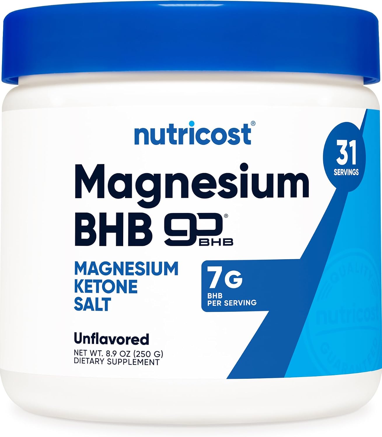 Nutricost Magnesium BHB Salts - Exogenous Ketone Supplement, Unflavoured, 250g - görsel 1