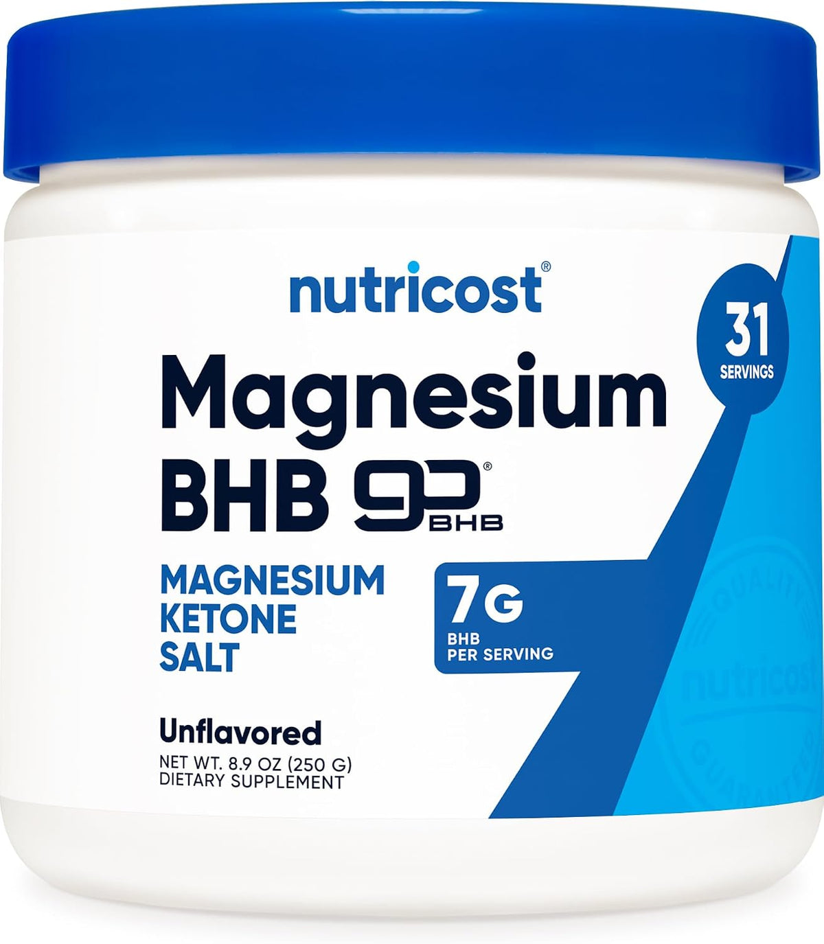 Nutricost Magnesium BHB Salts - Exogenous Ketone Supplement, Unflavoured, 250g - görsel 1