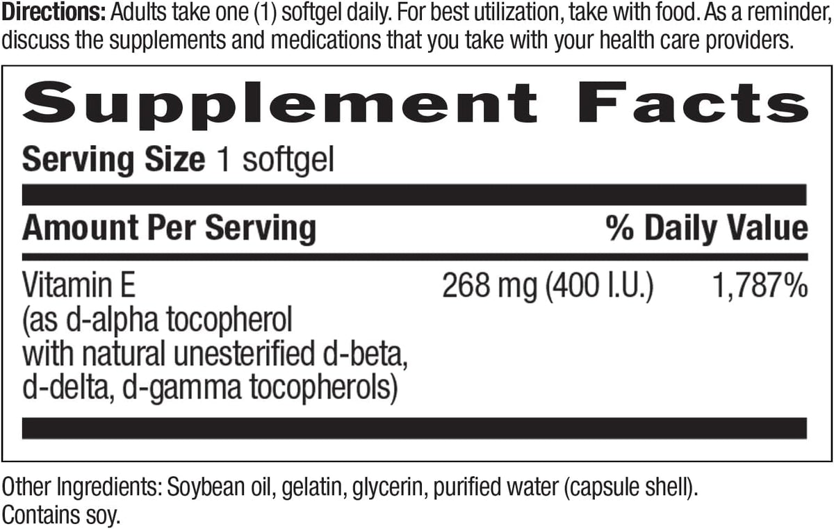 Country Life Vitamin E-Complex 400 IU – Natural Mixed Tocopherols – 90 Softgels - görsel 5