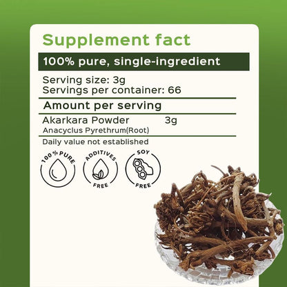 bixa BOTANICAL Pellitory Root Powder (Anacyclus pyrethrum) - Ayurvedic Supplement, 200g