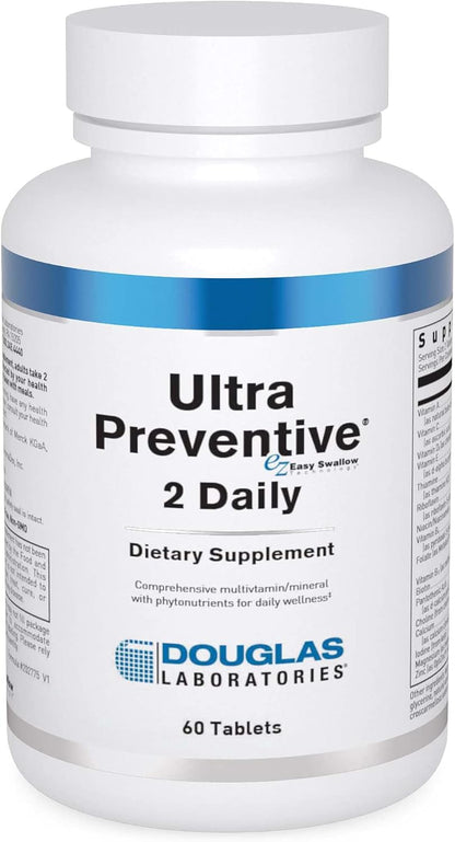 Douglas Laboratories Ultra Preventive 2 Daily Multivitamin and Mineral Supplement, 60 Tablets