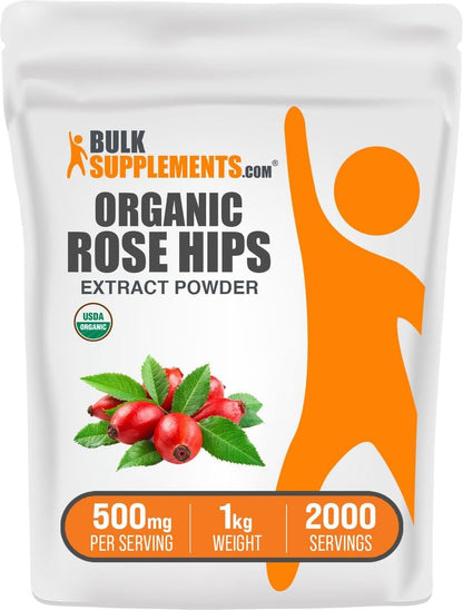 Organic Rosehip Extract Powder - 1kg - Antioxidant Support