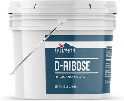 Earthborn Elements D-Ribose 1 US Gallon (3.78 L), Pure & Undiluted Dietary Supplement