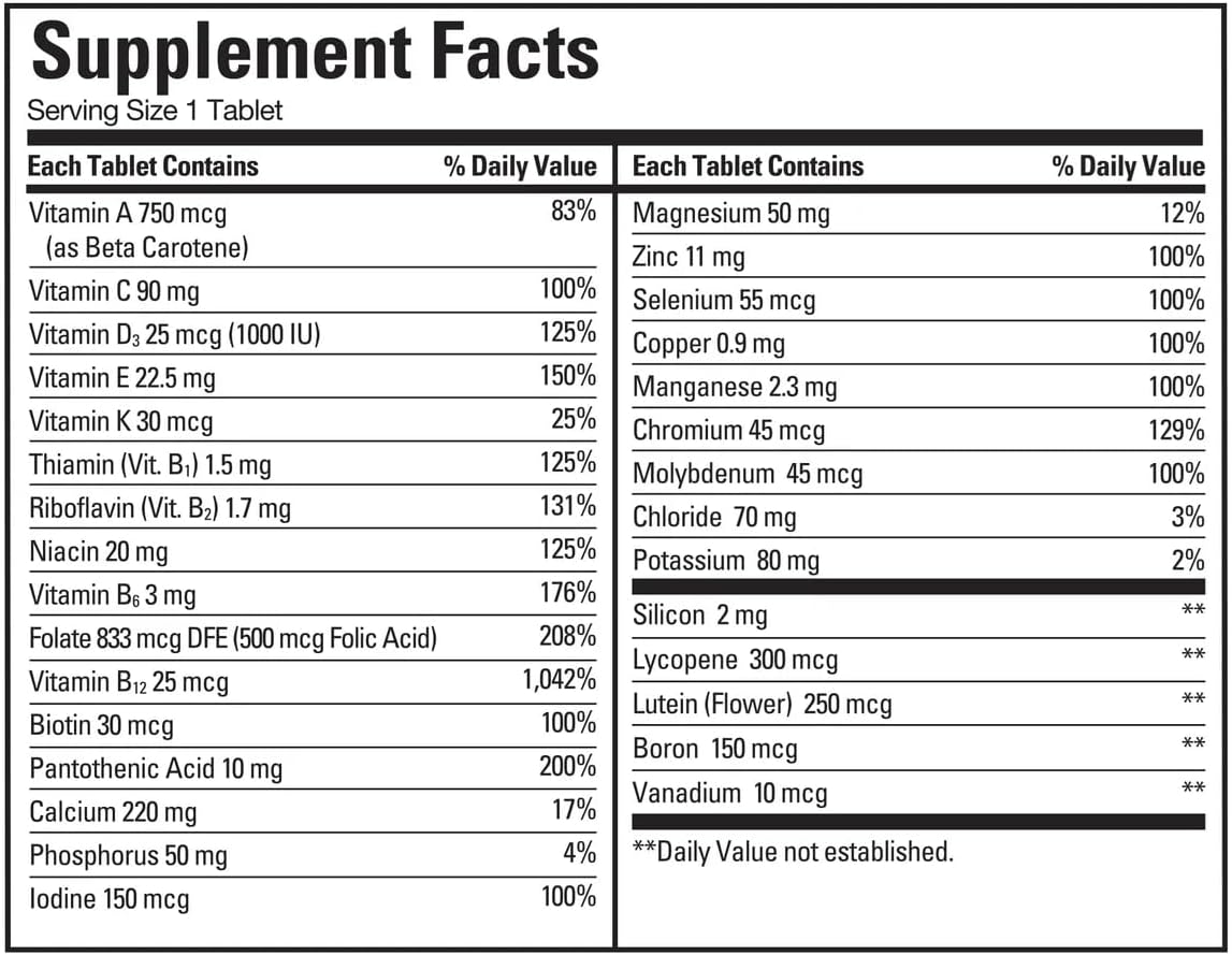 Kirkland Signature Adults 50+ Mature Multi, 400 Tablets - görsel 2