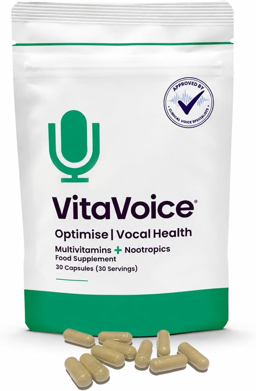VitaVoice Nootropics & Vitamins for Vocal Health, Wellbeing & Mindset - görsel 1