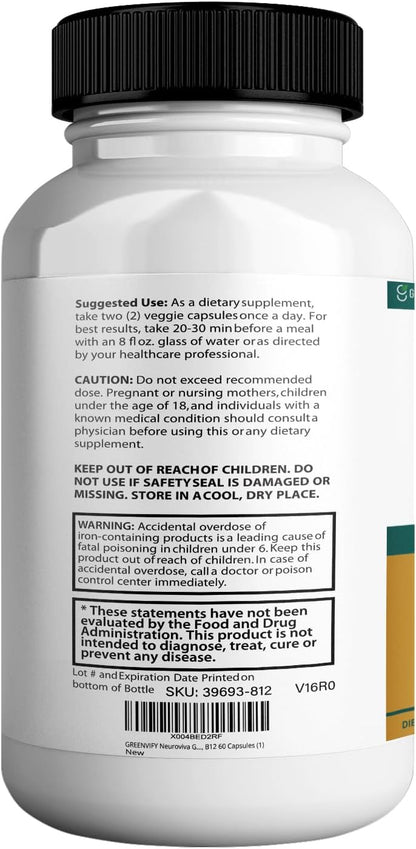 NeuroVife Gold Max Nootropic Formula – Cognitive Focus and Clarity Complex, 60 Capsules