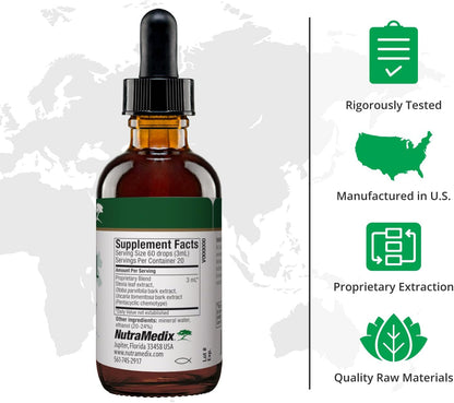 NutraMedix Nutra BRL - Liquid Herbal Supplement with Samento and Banderol for Immune and Microbial Support (60 ml)