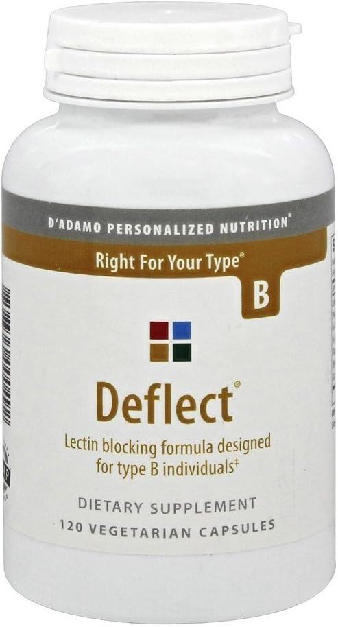 D'Adamo Personalised Nutrition Deflect B - B-Complex for Type B Individuals, 120 Capsules - görsel 1