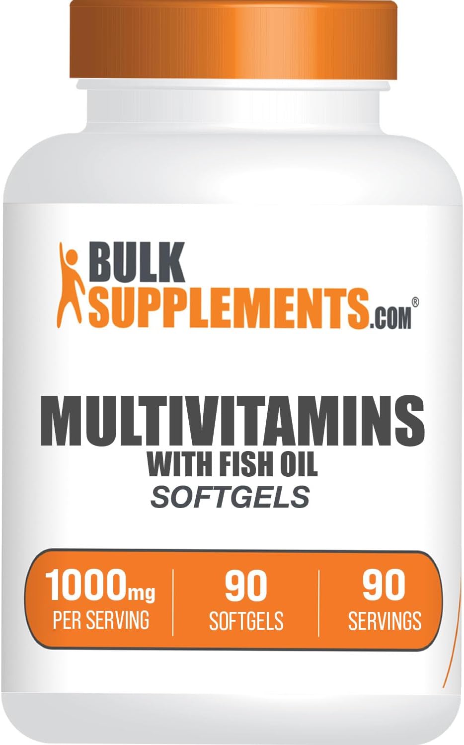 BulkSupplements.com Multivitamin Softgels – Daily Multivitamin with Fish Oil, 90 Count - görsel 1