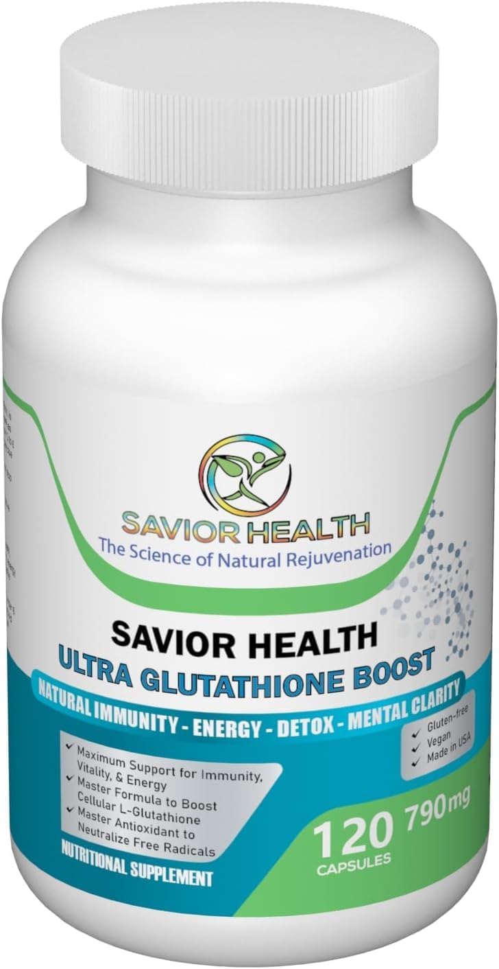 Saviour Health Ultra Glutathione Boost, 120 Veggie Capsules - görsel 1