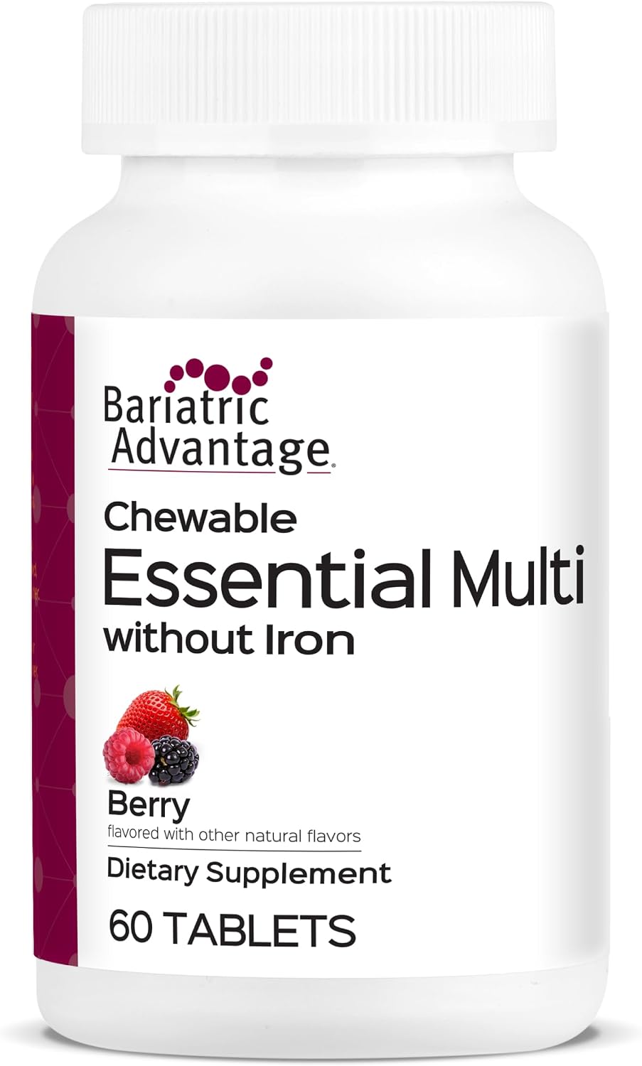 Bariatric Advantage Chewable Essential Multivitamin Without Iron - 200% NRV Key Nutrients & Trace Minerals - Orange - 60 Chewable Tablets - görsel 8