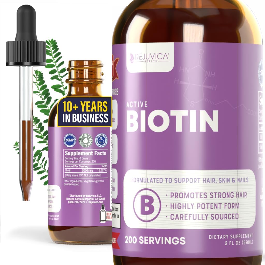 Rejuvica Health Active Biotin – Liquid Drops for Hair, Skin and Nails - görsel 7