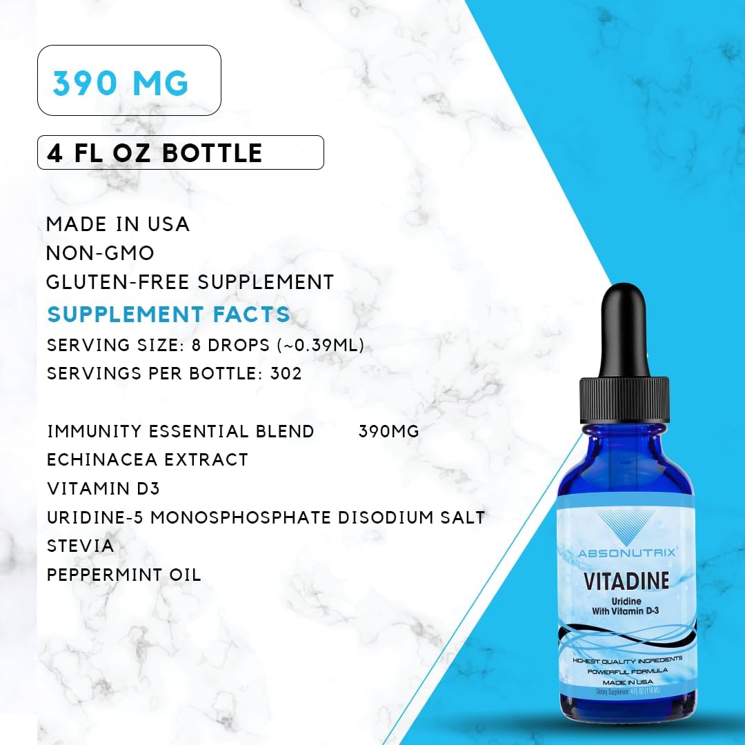 Vitadine Liquid Supplement with Vitamin D3 and Echinacea – 120 ml (302 Servings) - görsel 2