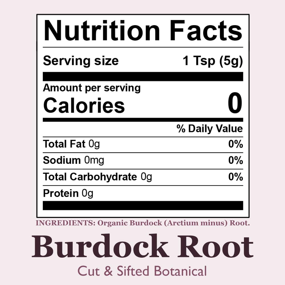 Organic Positively Botanicals Company, Burdock Root Herbal Tea, Loose Leaf, 113g - görsel 3