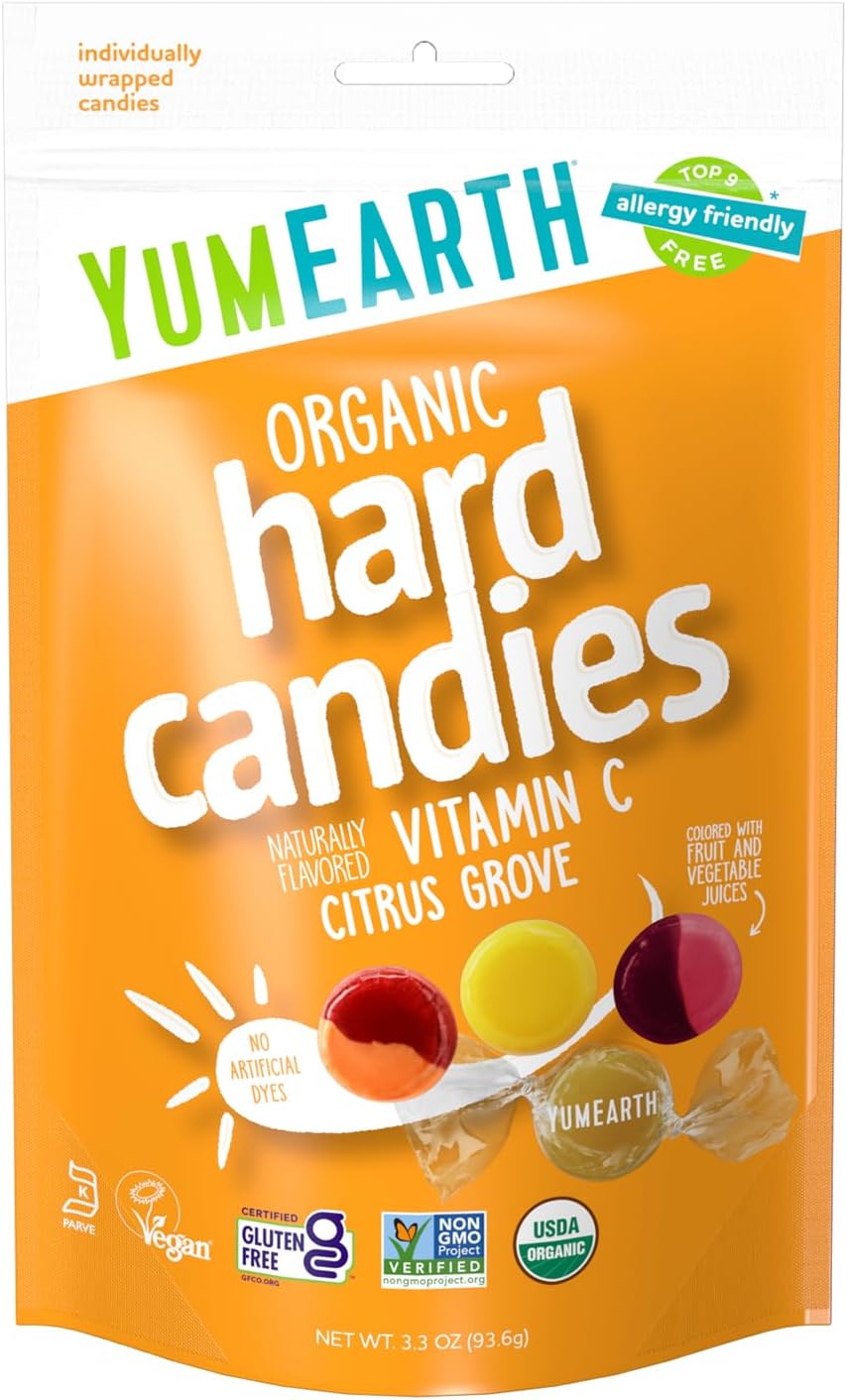 Yummy Earth Organic Vitamin C Drops Citrus Grove - görsel 1