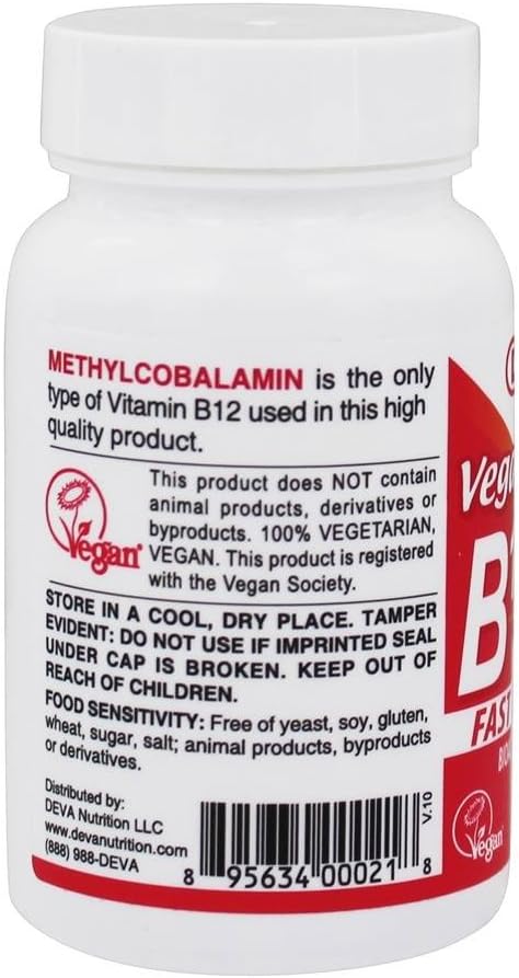Vegan Sublingual B-12 - 1000 mcg Methylcobalamin Lozenges - görsel 3