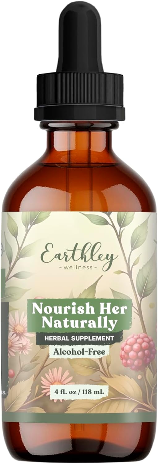 Earthley Wellness Nourish Her Naturally - Liquid Botanical Multivitamin for Women, 118 ml - görsel 1