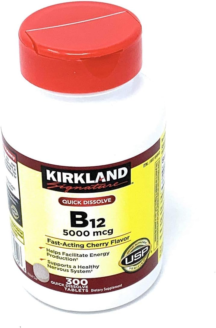 Kirkland Signature Quick Dissolve B-12 5000 mcg, 300 Tablets - görsel 4