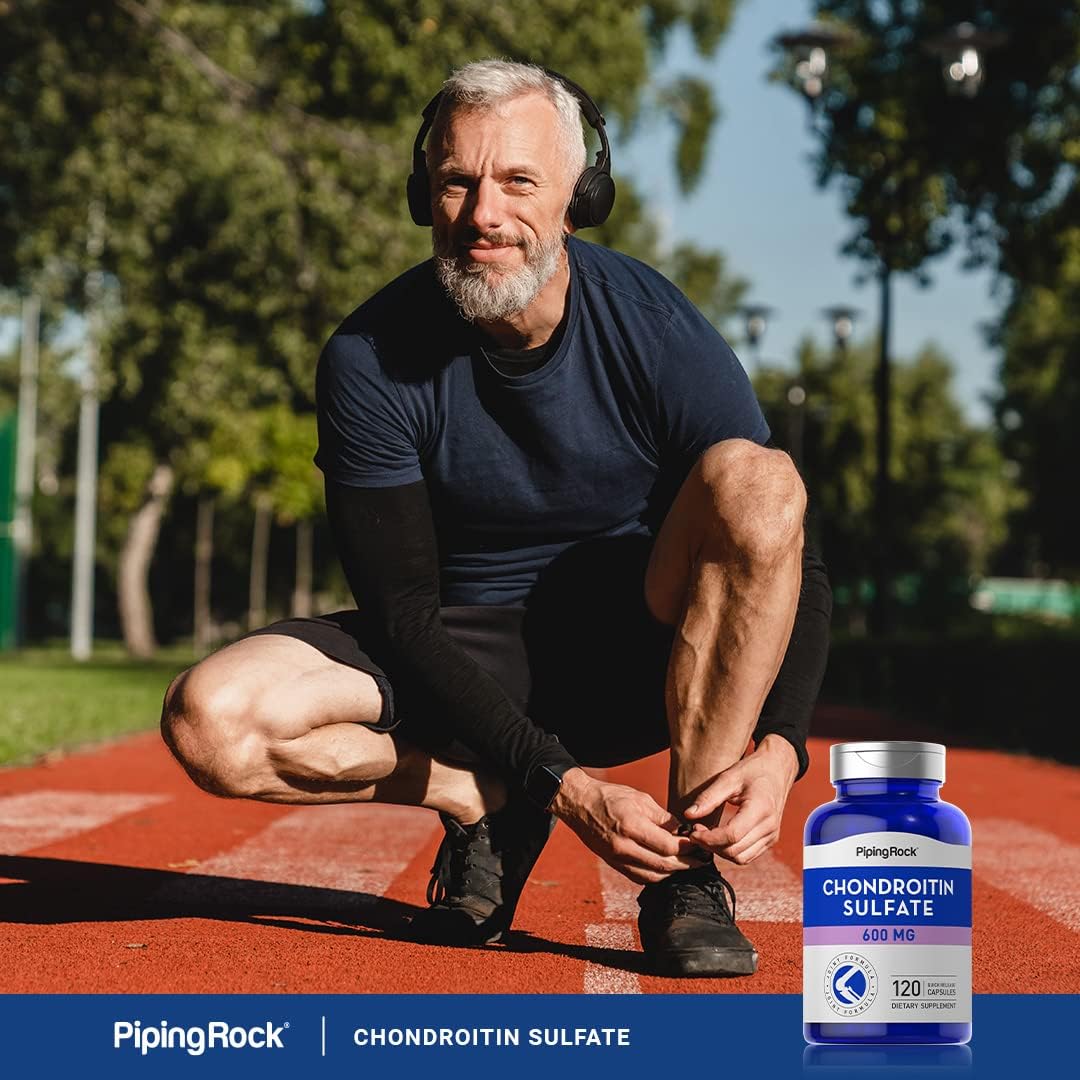 Piping Rock Chondroitin Sulphate Supplement | 600mg | 120 Capsules | Non-GM, Gluten-free - görsel 6