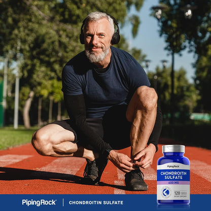 Piping Rock Chondroitin Sulphate Supplement | 600mg | 120 Capsules | Non-GM, Gluten-free