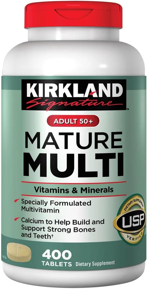 Kirkland Signature Adults 50+ Mature Multi, 400 Tablets - görsel 1
