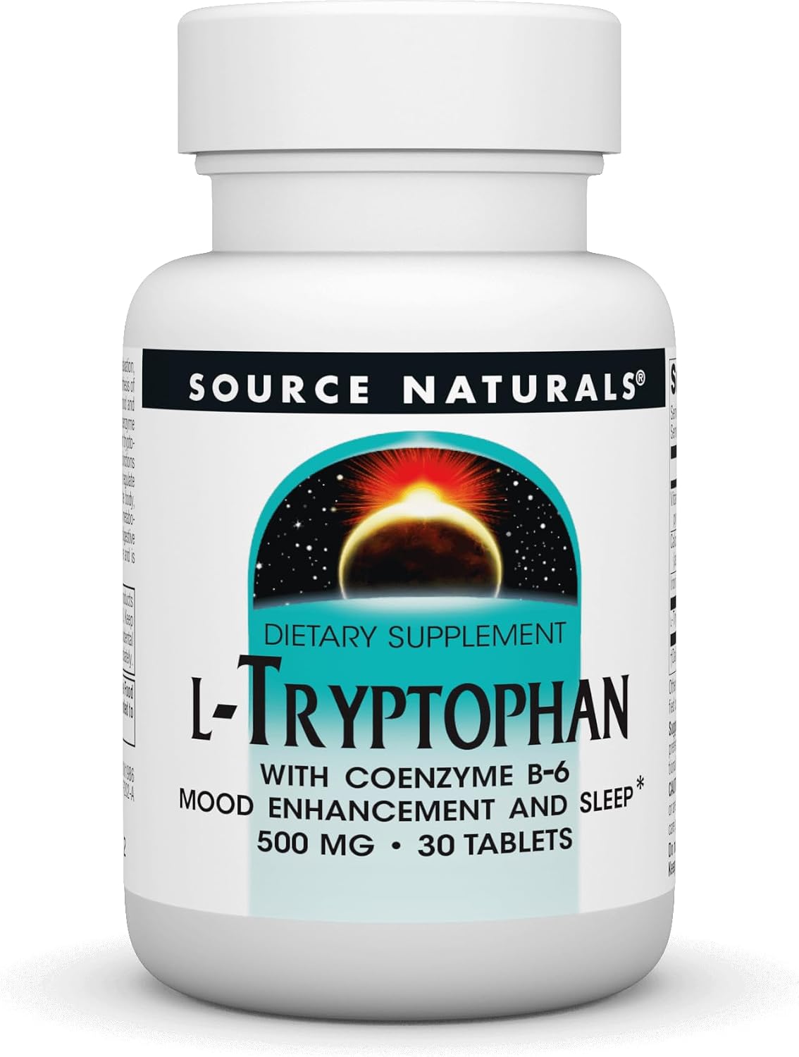 Source Naturals L-Tryptophan with Coenzyme B-6, 500 mg - 120 Tablets - görsel 7