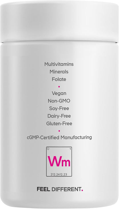 Codeage Women’s Multivitamin 50 - Essential Vitamins for Women Over 50, Methylated Folate, Magnesium, Selenium, Vitamin B6, B12, D3 Antioxidants - 1 Pill Per Serving - Gluten-free - 30 Capsules