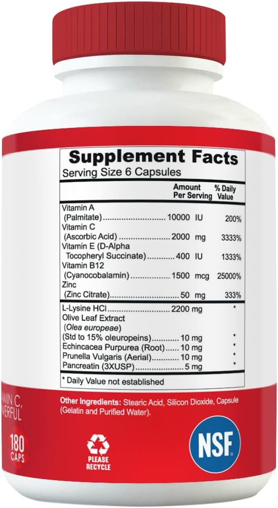 HRPVA Cold Sore Clear Skin Immune Support Food Supplement - görsel 2