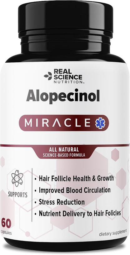 Real Science Alopecinol - Hair Supplement for Thinning Hair & Scalp Support